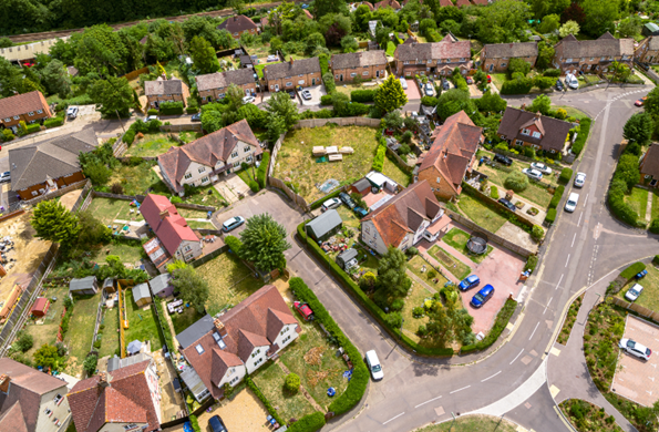 An aerial view of Site F